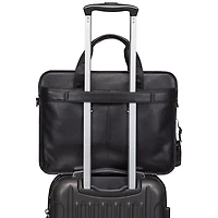 Mallette pour portable à 2 compartiments Milan de Mancini de 15,6 po - Noir