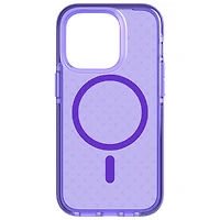 tech21 Evo Check Fitted Soft Shell Case for iPhone 14 Pro - Wondrous Purple