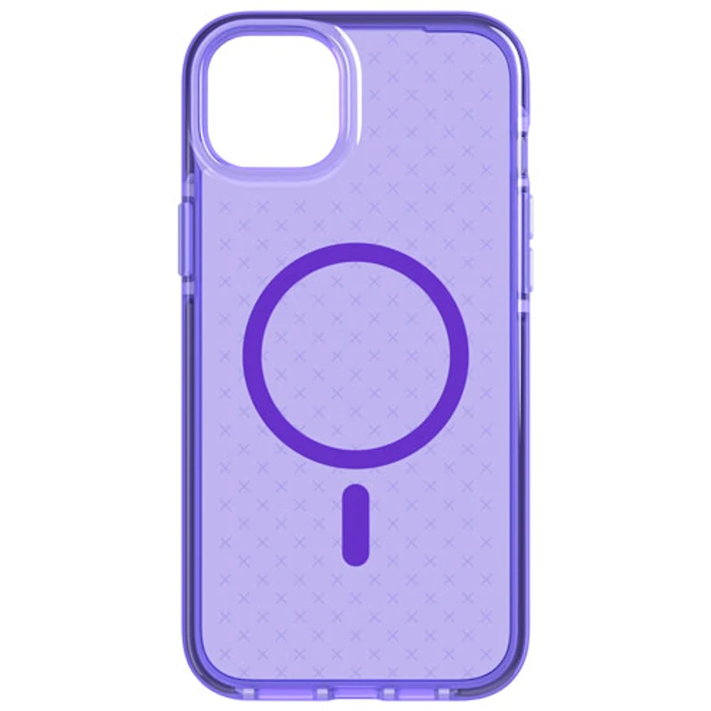 tech21 Evo Check Fitted Soft Shell Case for iPhone 14 Plus - Wondrous Purple