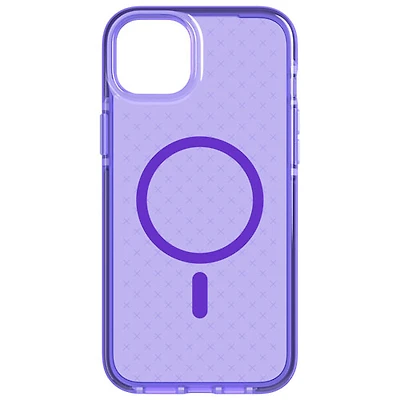tech21 Evo Check Fitted Soft Shell Case for iPhone 14 Plus - Wondrous Purple