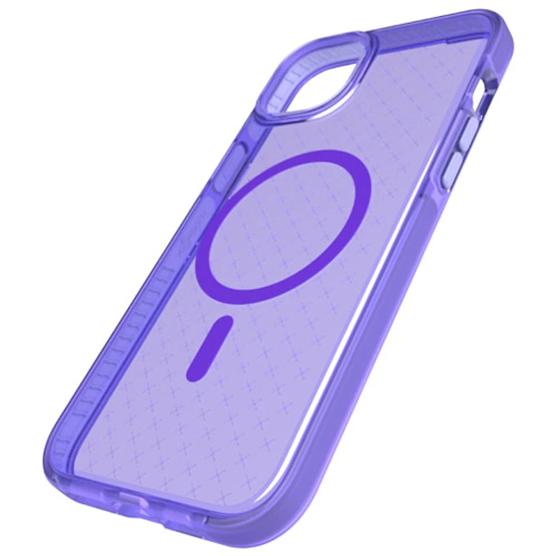 tech21 Evo Check Fitted Soft Shell Case for iPhone 14 Plus - Wondrous Purple