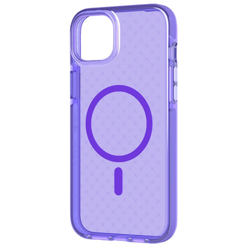 tech21 Evo Check Fitted Soft Shell Case for iPhone 14 Plus - Wondrous Purple
