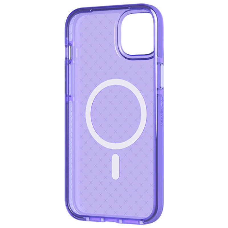 tech21 Evo Check Fitted Soft Shell Case for iPhone 14 Plus - Wondrous Purple