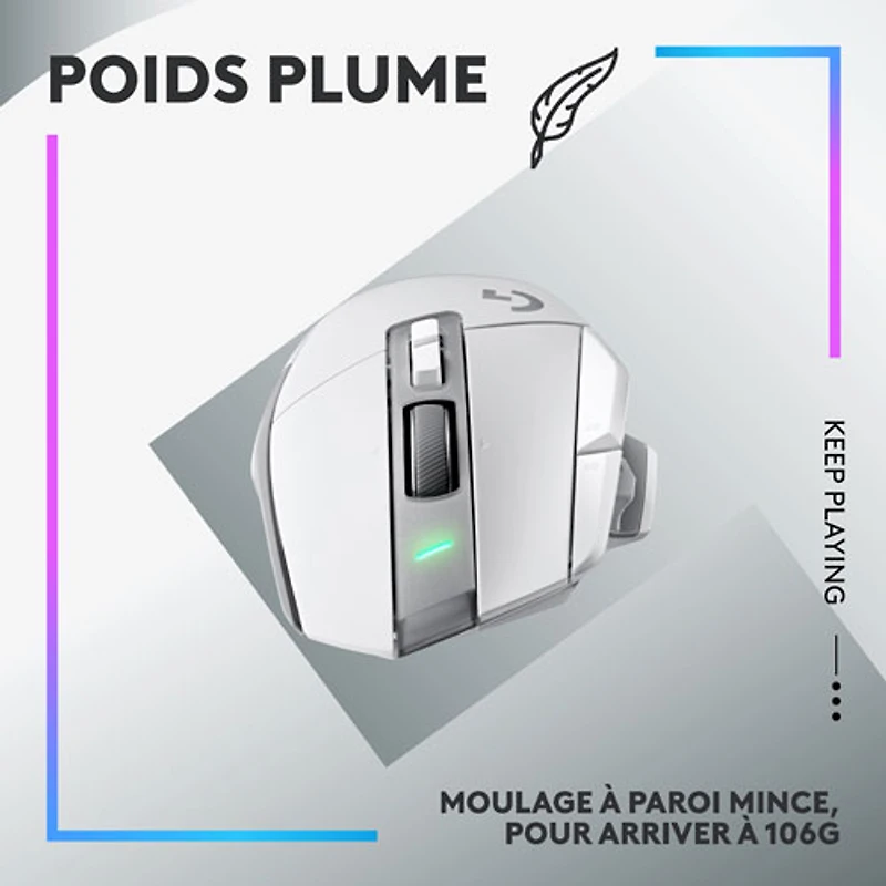 Logitech G502 X PLUS 25000 DPI Wireless Optical Gaming Mouse - White - Only at Best Buy