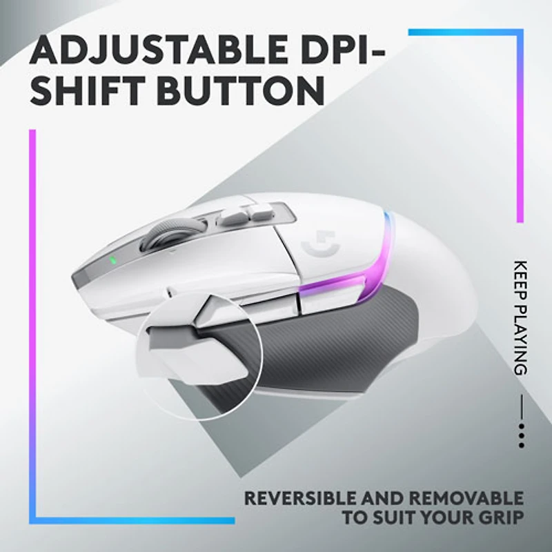 Logitech G502 X PLUS 25000 DPI Wireless Optical Gaming Mouse - White - Only at Best Buy