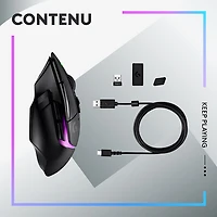 Logitech G502 X PLUS 25000 DPI Wireless Optical Gaming Mouse - Black