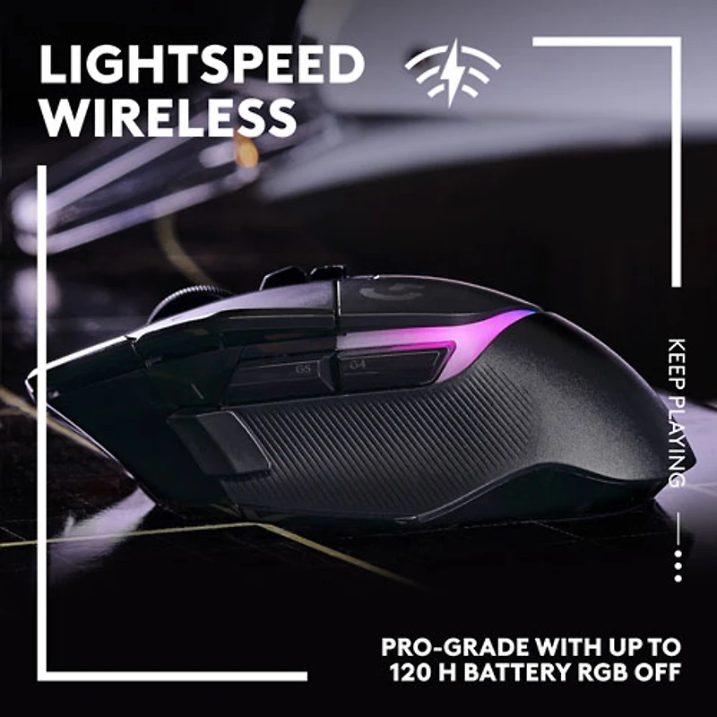 Logitech G502 X PLUS 25000 DPI Wireless Optical Gaming Mouse - Black
