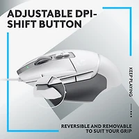 Souris de jeu optique de 25 000 ppp G502 X de Logitech - Blanc