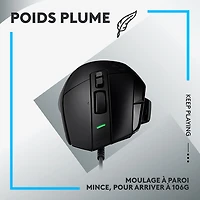 Souris de jeu optique de 25 000 ppp G502 X de Logitech - Noir