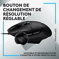 Souris de jeu optique de 25 000 ppp G502 X de Logitech - Noir