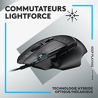Souris de jeu optique de 25 000 ppp G502 X de Logitech - Noir
