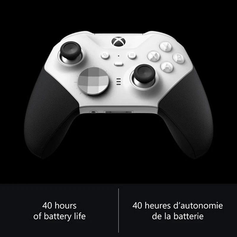 Manette sans fil Xbox Elite Series 2 Core pour Xbox Series X|S/Xbox One - Blanc