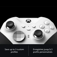 Manette sans fil Xbox Elite Series 2 Core pour Xbox Series X|S/Xbox One - Blanc
