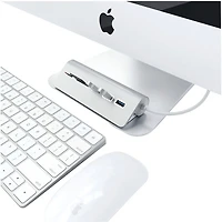 Concentrateur USB 3.0 à 3 ports avec lecteur de cartes de Satechi (ST-3HCRS) - Aluminium