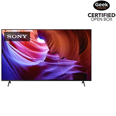 Boîte ouverte - Téléviseur intelligent Google TV HDR DEL UHD 4K de 75 po X85K de Sony (KD75X85K) - 2022