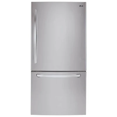 Réfrigérateur congélateur inférieur 22,1 pi³ 30 po de LG (LRDNS2200S) - Inox - BO - Endommagé