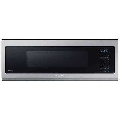 Four à micro-ondes à hotte intégrée 1,1 pi³ de Samsung - Acier inoxydable - BO - Endommagé