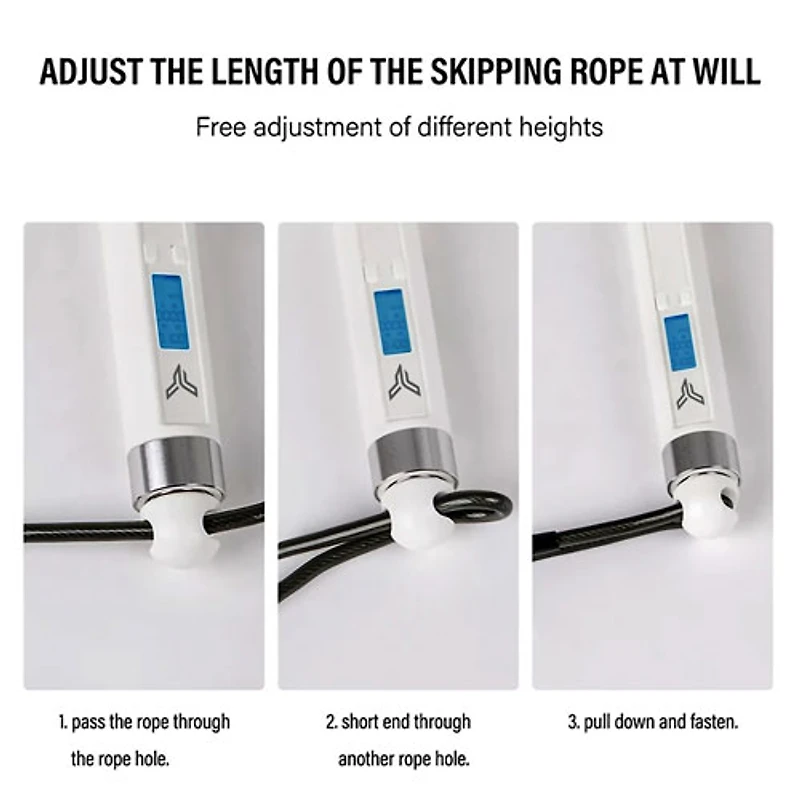 Yu-mn Smart Jump Rope - Black/White