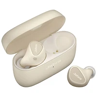 Écouteurs boutons 100 % sans fil à suppression du bruit Elite 5 de Jabra - Beige doré