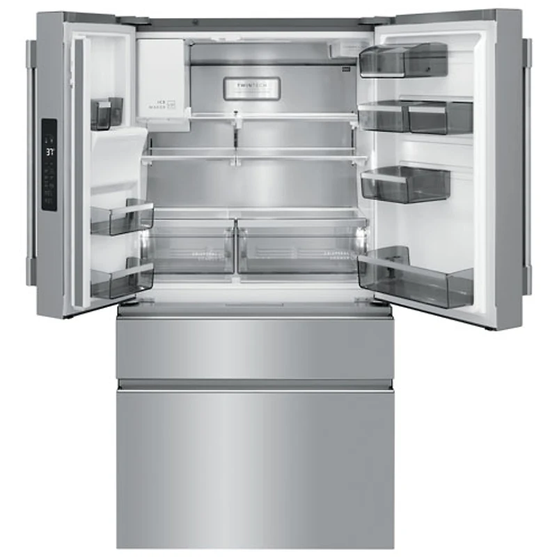 Réfrigérateur à deux portes de 36 po avec distributeur d'eau et de glaçons Pro de Frigidaire (PRMC2285AF) - Acier inoxydable