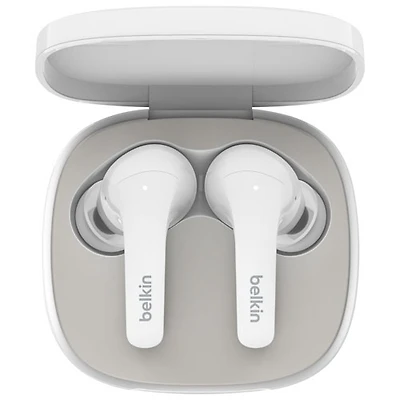 Belkin SoundForm Flow In-Ear Noise Cancelling True Wireless Earbuds - White