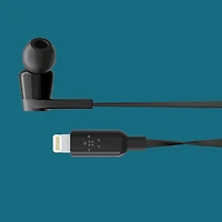 Belkin SoundForm In-Ear Sound Isolating Headphones with Lightning Connector - Black