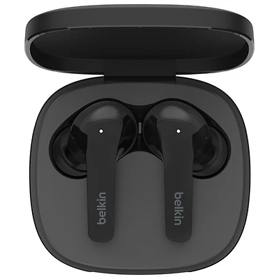 Écouteurs boutons 100 % sans fil à suppression du bruit SoundForm Flow de Belkin - Noir