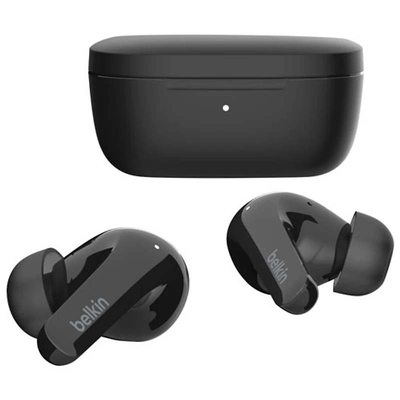 Écouteurs boutons 100 % sans fil à suppression du bruit SoundForm Flow de Belkin - Noir