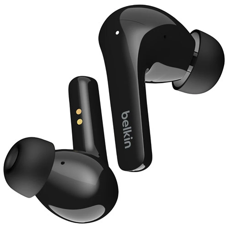 Écouteurs boutons 100 % sans fil à suppression du bruit SoundForm Flow de Belkin - Noir