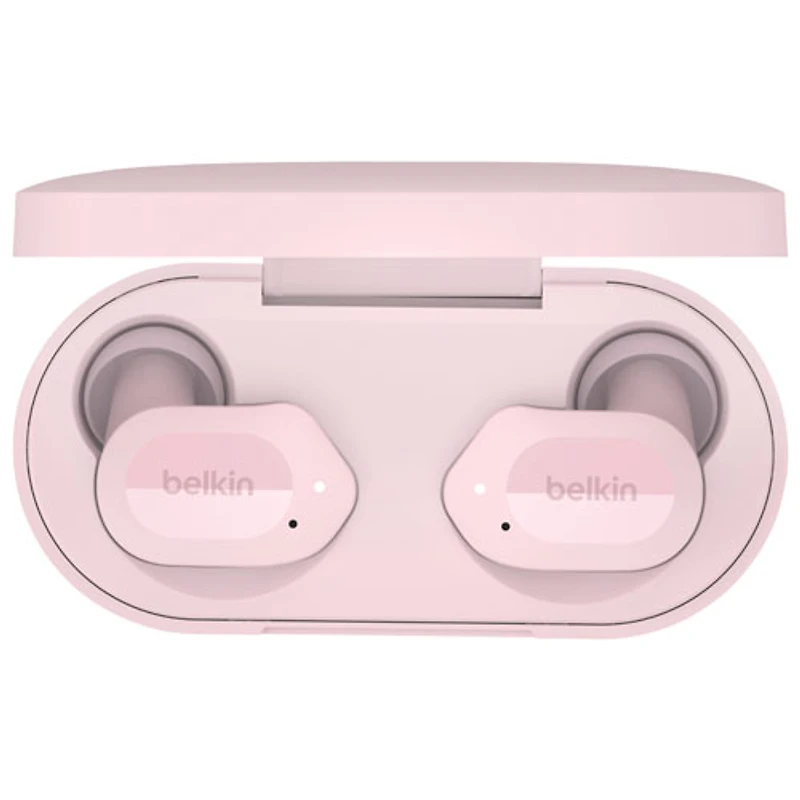 Belkin SoundForm Play In-Ear Sound Isolating True Wireless Earbuds - Petal