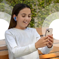 Écouteurs boutons 100 % sans fil à isolation sonore pour enfants SoundForm Nano de Belkin - Bleu