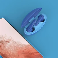Écouteurs boutons 100 % sans fil à isolation sonore pour enfants SoundForm Nano de Belkin - Bleu