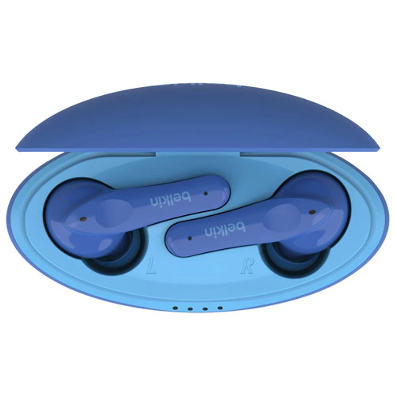 Écouteurs boutons 100 % sans fil à isolation sonore pour enfants SoundForm Nano de Belkin - Bleu