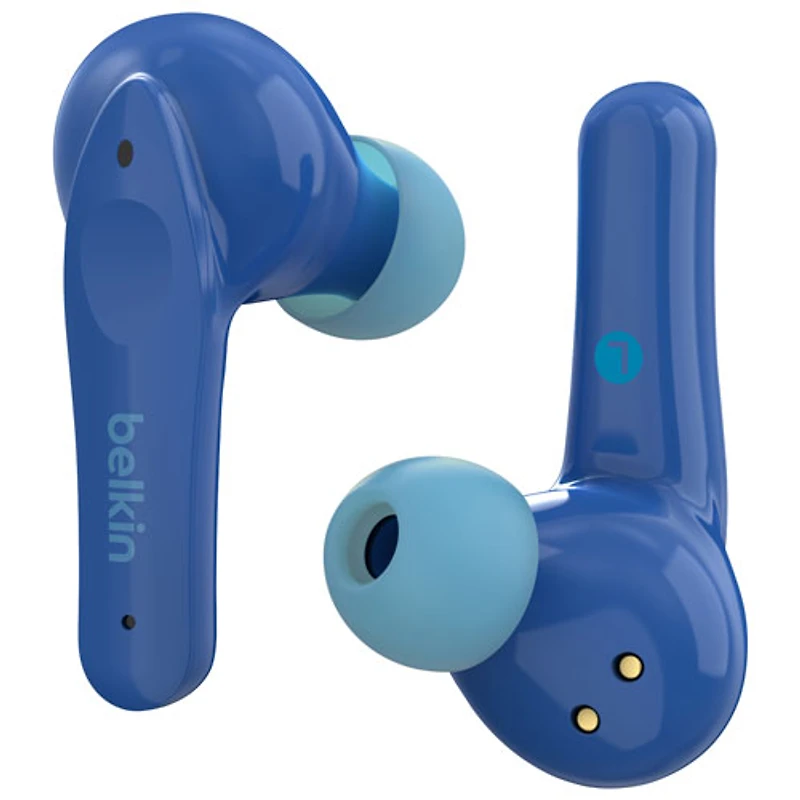 Écouteurs boutons 100 % sans fil à isolation sonore pour enfants SoundForm Nano de Belkin - Bleu