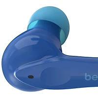 Écouteurs boutons 100 % sans fil à isolation sonore pour enfants SoundForm Nano de Belkin - Bleu