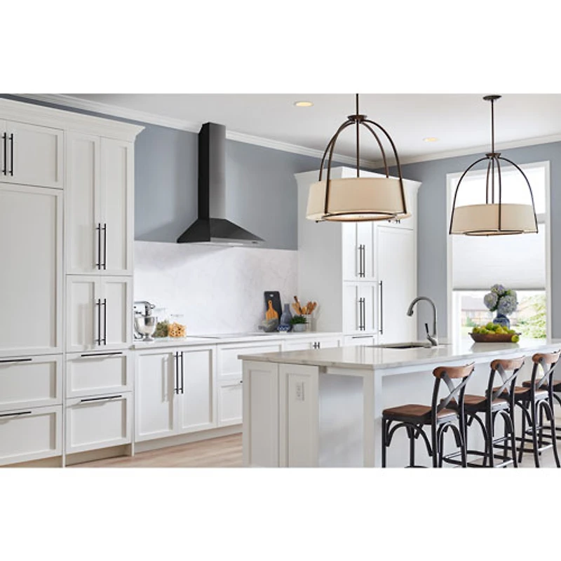 Hotte murale de 30 po de Broan (EW4830BLS) - Acier inoxydable noir