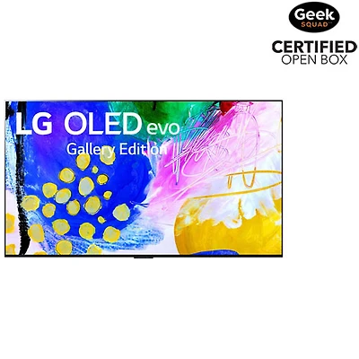 Boîte ouverte - Téléviseur intelligent webOS Evo Gallery HDR DELO UHD 4K de 65 po G2 de LG (OLED65G2PUA) - 2022 - Argenté satiné