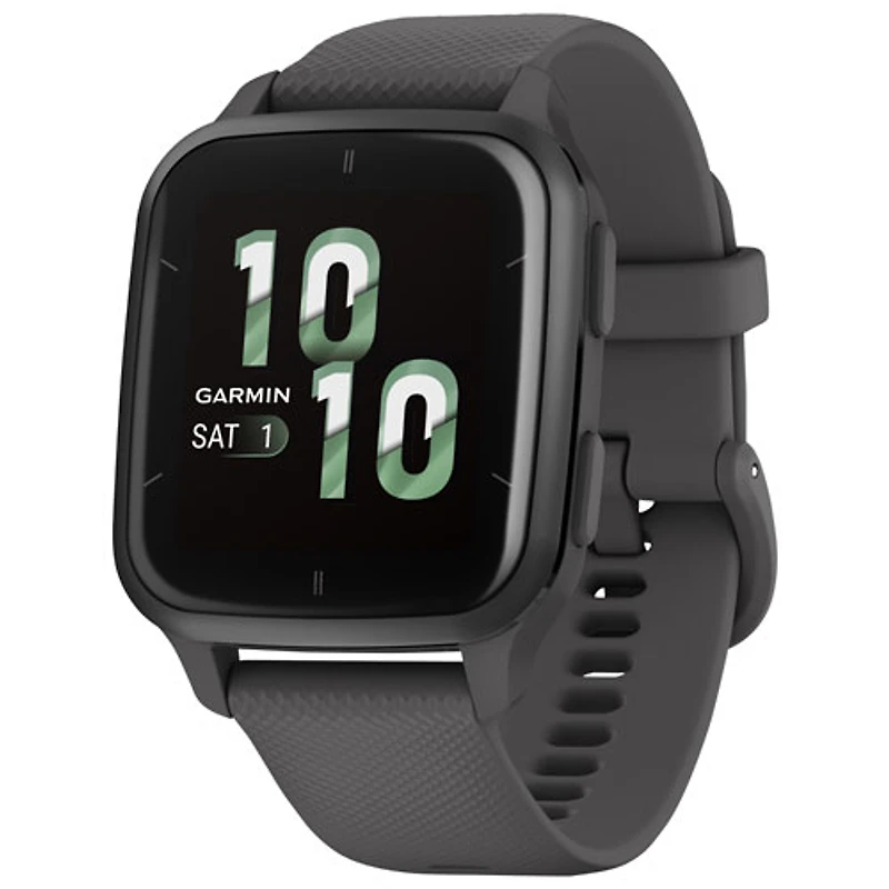 Montre intelligente Bluetooth de 40,6 mm Venu SQ2 de Garmin - Gris ombre/Ardoise
