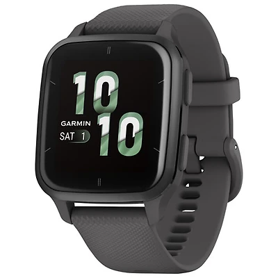 Montre intelligente Bluetooth de 40,6 mm Venu SQ2 de Garmin - Gris ombre/Ardoise