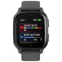 Montre intelligente Bluetooth de 40,6 mm Venu SQ2 de Garmin - Gris ombre/Ardoise