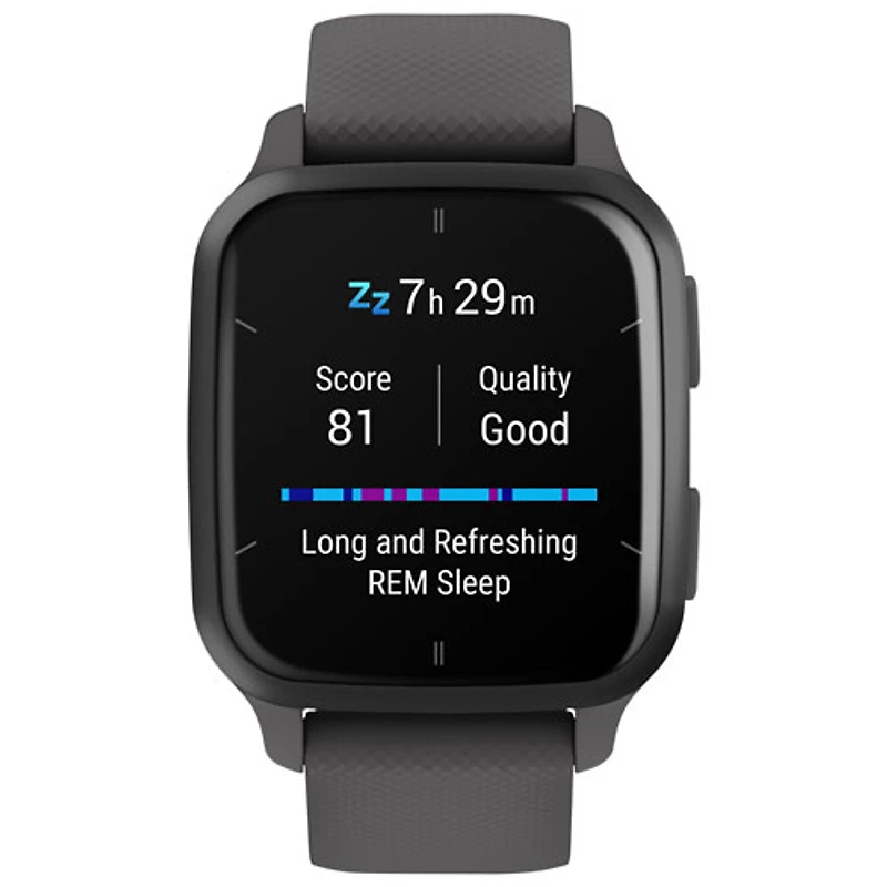 Montre intelligente Bluetooth de 40,6 mm Venu SQ2 de Garmin - Gris ombre/Ardoise