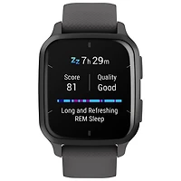 Montre intelligente Bluetooth de 40,6 mm Venu SQ2 de Garmin - Gris ombre/Ardoise