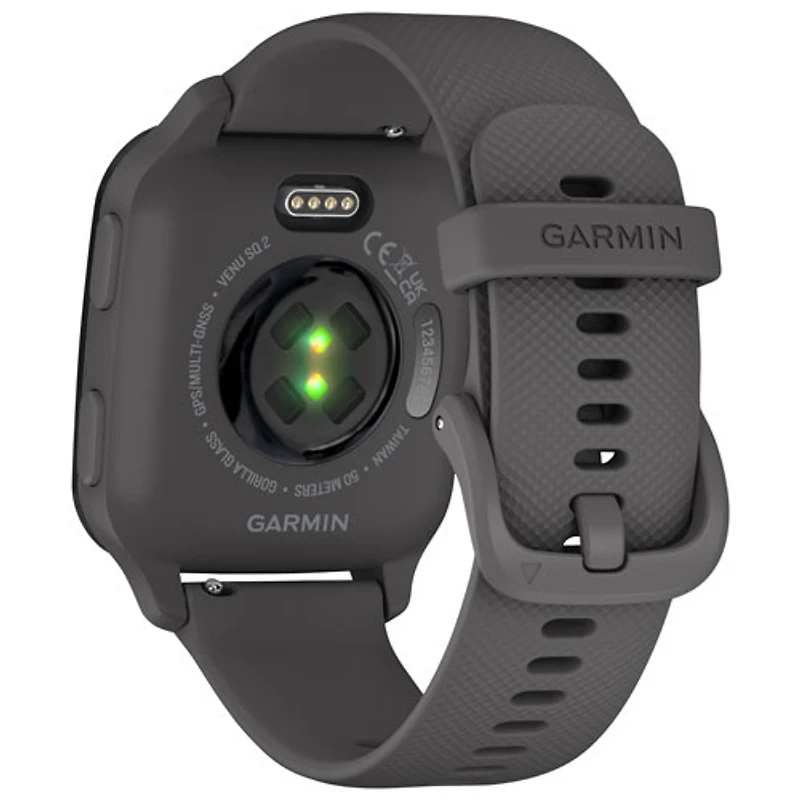 Montre intelligente Bluetooth de 40,6 mm Venu SQ2 de Garmin - Gris ombre/Ardoise