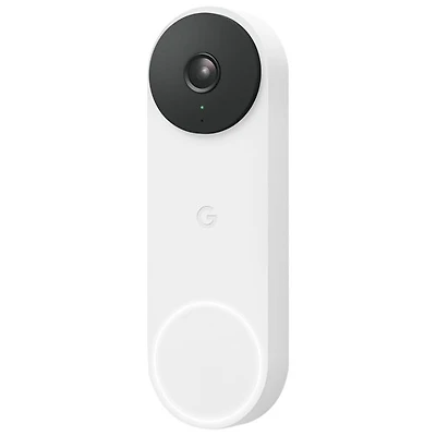 Sonnette vidéo Wi-Fi (avec fil) Google Nest (2e génération) - Neige