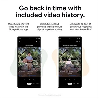Google Nest (Wired) Wi-Fi Video Doorbell (2nd Gen) - Snow