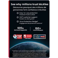 McAfee+ Premium Individual (PC/Mac/iOS/Android) - Appareils illimités - 1 an