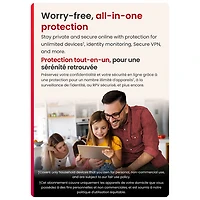 McAfee+ Premium Family (PC/Mac/iOS/Android) - Appareils illimités - 1 an