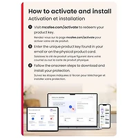McAfee Total Protection (PC/Mac/iOS/Android) - 5 appareils - 1 an