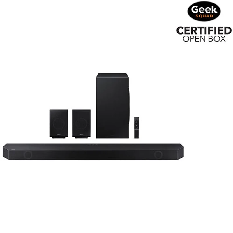 Open Box - Samsung HW-Q990B 656-Watt 11.1.4 Channel Sound Bar with Wireless Subwoofer & Up-Firing Rear Speakers