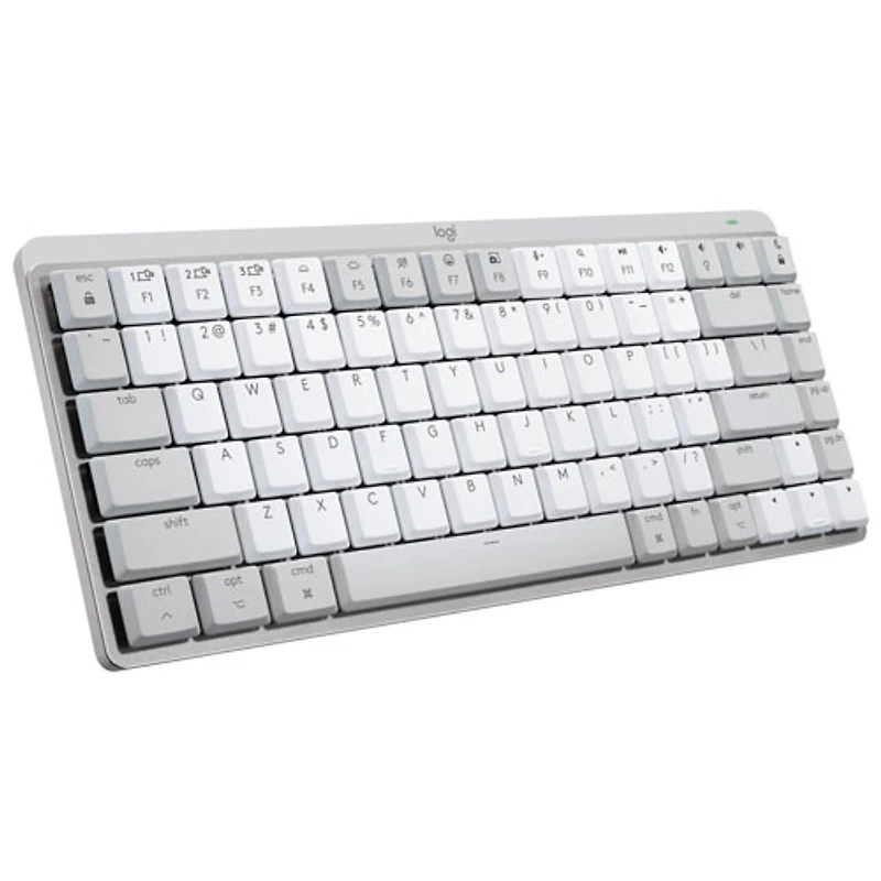 Clavier ergonomique rétroéclairé mécanique Bluetooth MX Mini de Logitech pour Mac - Gris pâle